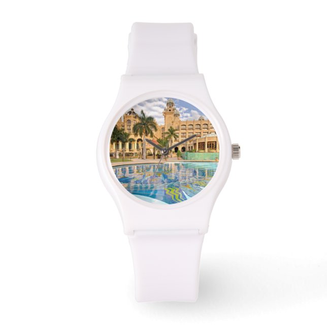 Reloj De Pulsera Palacio Del Hotel De La Ciudad Perdida Y Piscina 2 (Anverso)