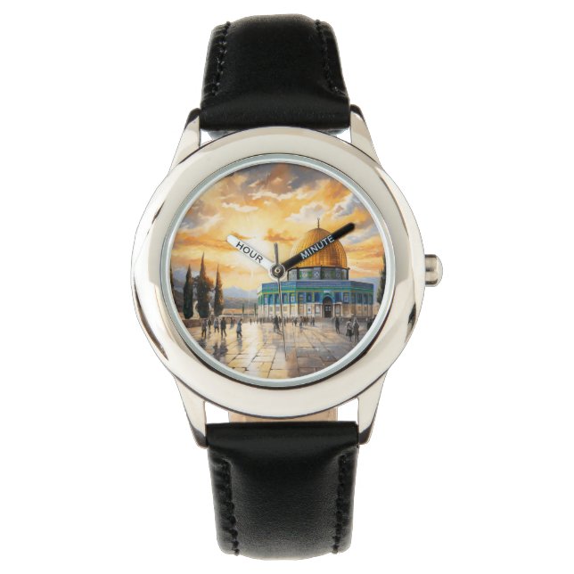 Reloj De Pulsera Palestina, Mezquita Al-Aqsa (Anverso)