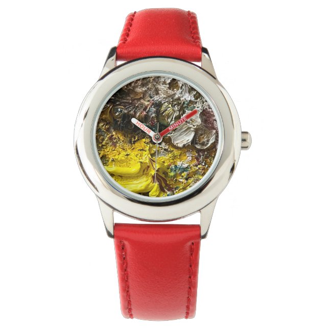 Reloj De Pulsera Paleta del artista #1 (Anverso)