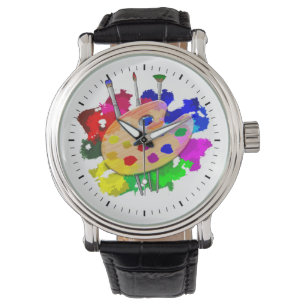 Reloj De Pulsera Paleta y cepillos del artista