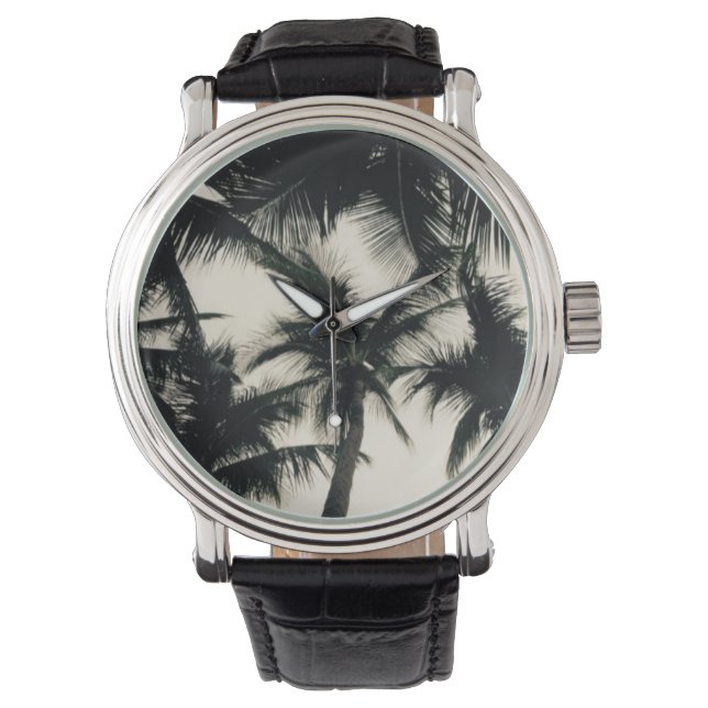 Reloj De Pulsera Palm Tree Photo Watch de Willowcatdesign (Anverso)