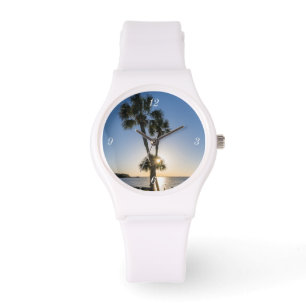 Reloj De Pulsera Palm Tree Scissors Silhouette SporthWatch