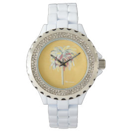 Reloj De Pulsera Palm Tree Watch - Amarillo