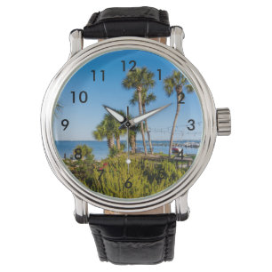 Reloj De Pulsera Palm Trees Bayside Morning Wrining Watch