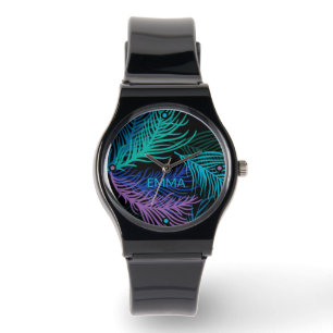 Reloj De Pulsera Palma multicolor deja nombre de monograma