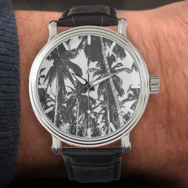 Reloj De Pulsera Palmeras en un diseño posterizado (Subido por el creador)