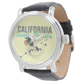 Reloj De Pulsera Palmeras Geométricas de Santa Mónica California