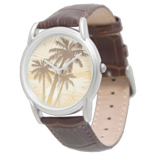 Reloj De Pulsera Palmeras tropicales de verano