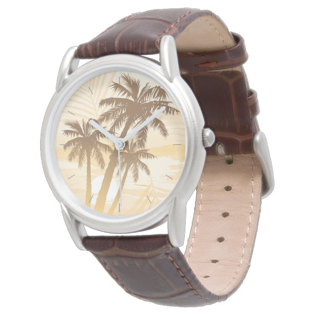 Reloj De Pulsera Palmeras tropicales de verano (Angular)