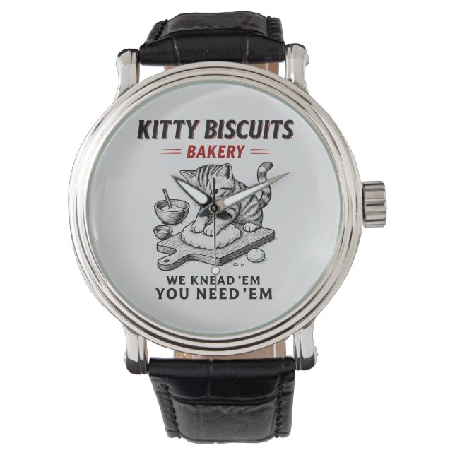Reloj De Pulsera Panadería Kitty Biscuits (Anverso)
