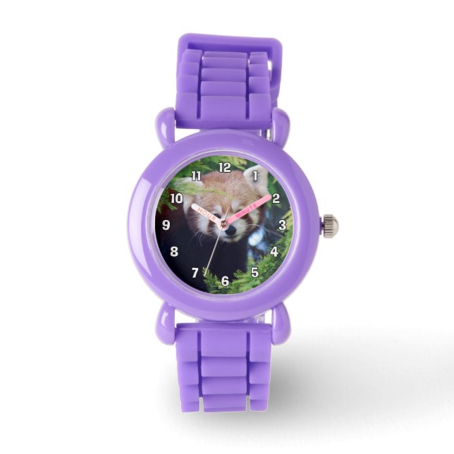 Reloj De Pulsera Panda rojo (Anverso)