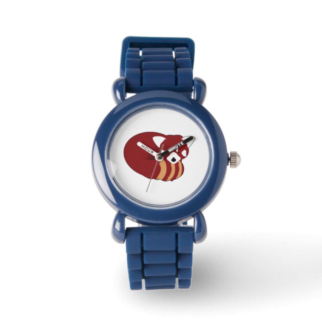 Reloj De Pulsera Panda rojo (Anverso)