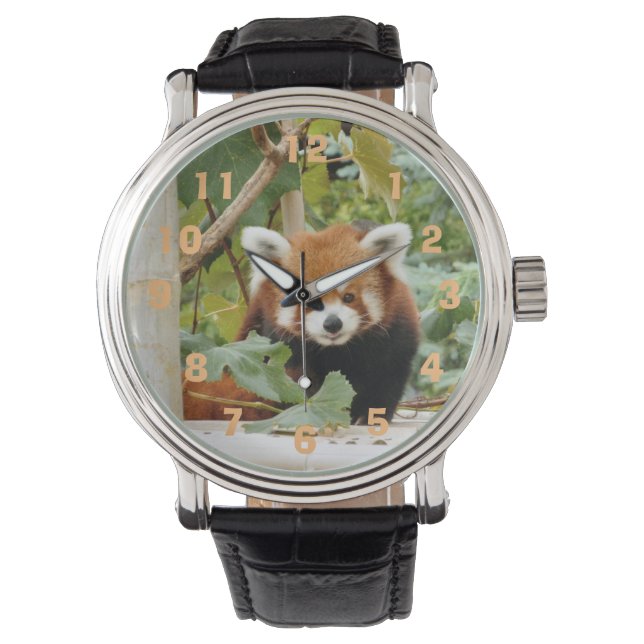 Reloj De Pulsera Panda rojo (Anverso)
