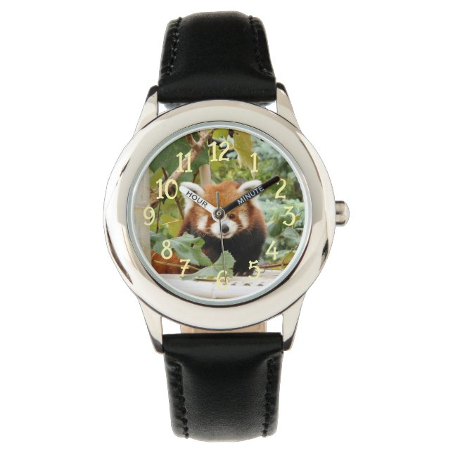 Reloj De Pulsera Panda rojo (Anverso)