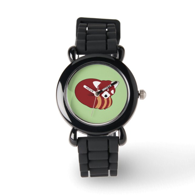 Reloj De Pulsera Panda rojo (Anverso)