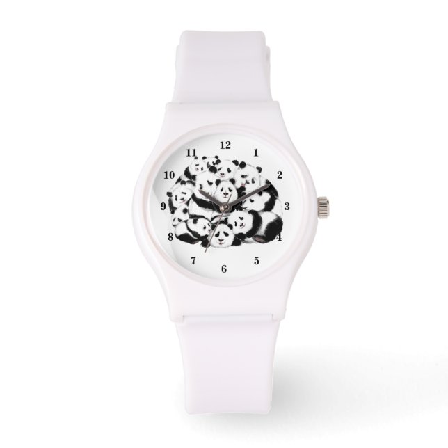 Reloj De Pulsera Panda Watch Family Pandas (Anverso)