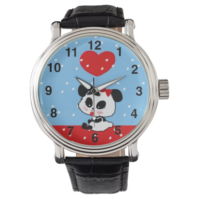 Reloj De Pulsera pandas "panda bears" "panda bear baby" "kawaii pan (Anverso)