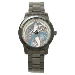 Reloj De Pulsera Panel Art Nouveau de la mujer maravilla