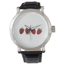 Reloj De Pulsera Panel de Fresa