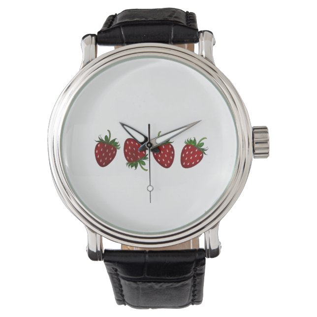 Reloj De Pulsera Panel de Fresa (Anverso)