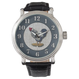 Reloj De Pulsera Paneles de gallos de gallo de Wyandotte