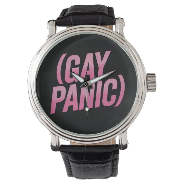 Reloj De Pulsera Pánico Gay Protesta Orgullo LGBTQ (Anverso)