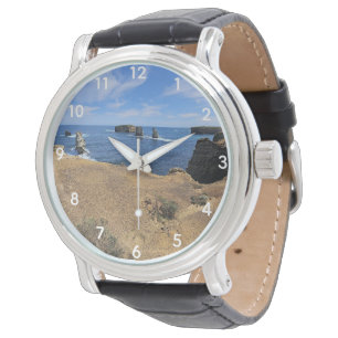 Reloj De Pulsera Panorama costero de la bahía de Islas de Victoria