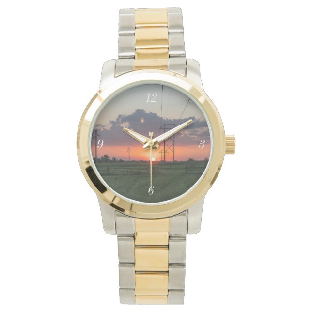 Reloj De Pulsera Panorama de energía solar (Anverso)