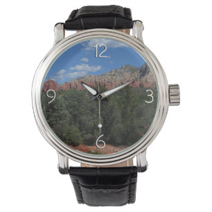 Reloj De Pulsera Panorama de rocas rojas en Sedona Arizona