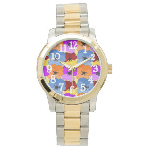 Reloj De Pulsera Pansy Collage