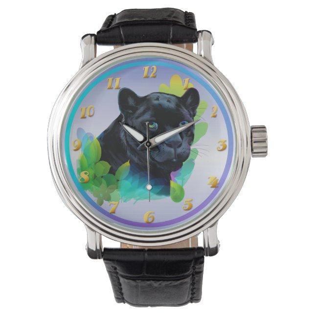 RELOJ DE PULSERA PANTALLA NEGRA Y JUNGLE DE MEZCLA (Anverso)