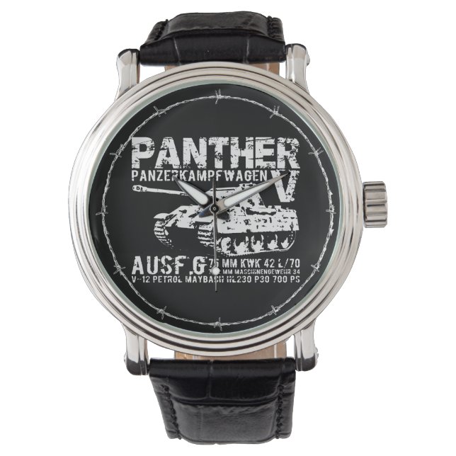 Reloj De Pulsera Panther Tank eWatch (Anverso)
