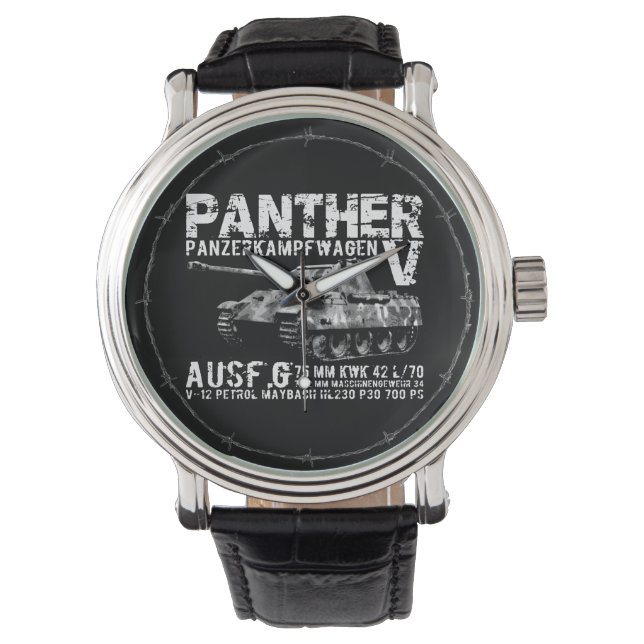 Reloj De Pulsera Panther Tank eWatch (Anverso)