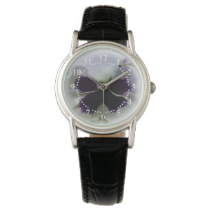 Reloj De Pulsera Pañuelo morado y blanco