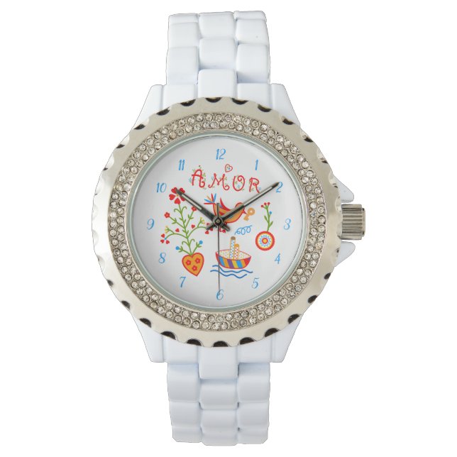 Reloj De Pulsera pañuelos de amor de San Valentín (Anverso)