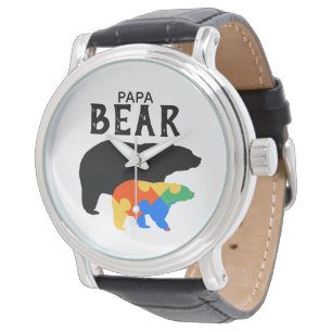 Reloj De Pulsera Papa Baby bebe con conciencia del autismo