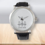 Reloj De Pulsera Papá desde el 20XX Preppy simple moderno<br><div class="desc">Este diseño sencillo y moderno se compone de una tipografía de san serif.</div>