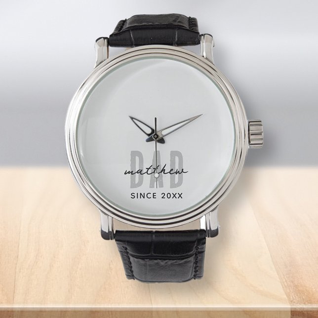 Reloj De Pulsera Papá desde el 20XX Preppy simple moderno (Subido por el creador)