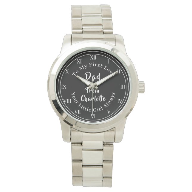 Reloj De Pulsera Papá Mi Primer Amor Especial (Anverso)