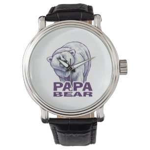 Reloj De Pulsera Papa Polar Bear