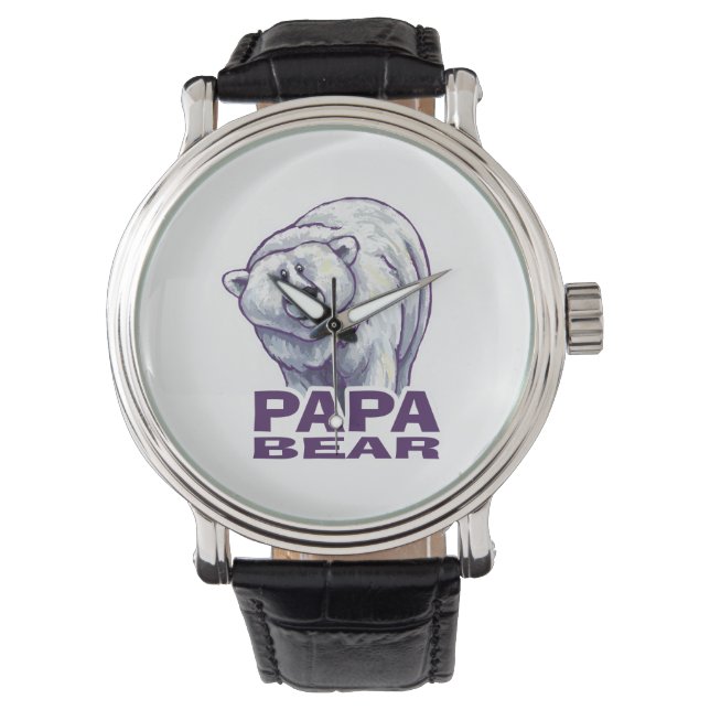 Reloj De Pulsera Papa Polar Bear (Anverso)