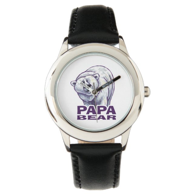 Reloj De Pulsera Papa Polar Bear (Anverso)