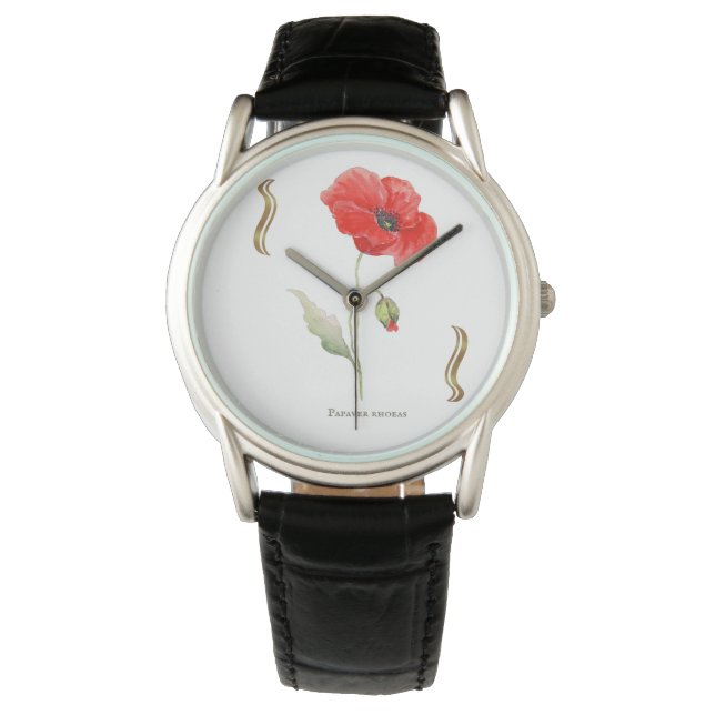 Reloj De Pulsera Papaver rhoeas  (Anverso)
