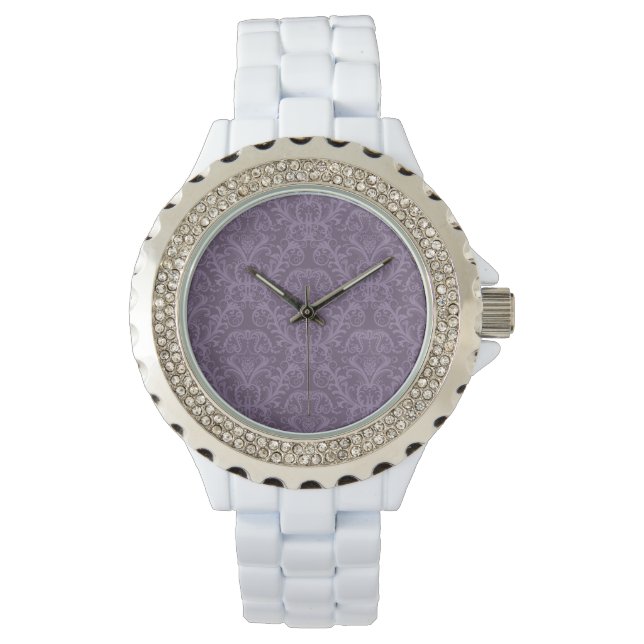 Reloj De Pulsera Papel de fondo morado de lujo (Anverso)