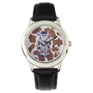 Reloj De Pulsera Papel marrón y blanco salvaje para mí