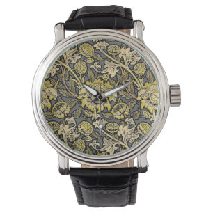 Reloj De Pulsera Papel pintado floral de William Morris Wey Arts Cr