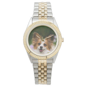 Reloj De Pulsera Papillon Dog Cute Romantic Retrato - para mujeres