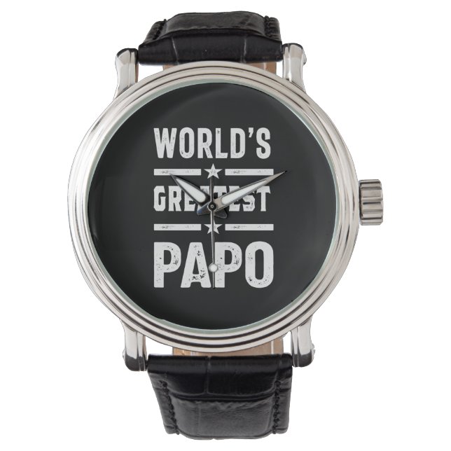 Reloj De Pulsera Papo Funny más grande del mundo masculino - Día de (Anverso)