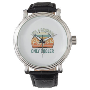 Reloj De Pulsera Pappou como un abuelo solo que más genial camiseta
