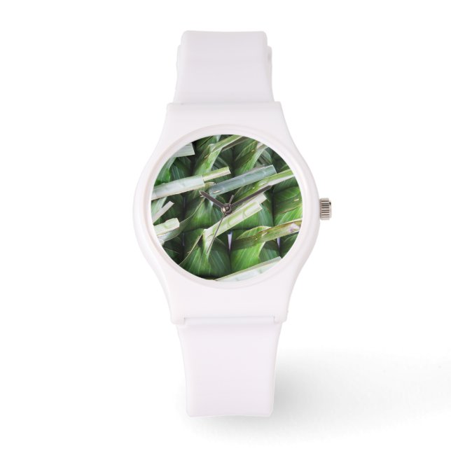 Reloj De Pulsera Paquetes de hojas de plátano envueltos (Anverso)